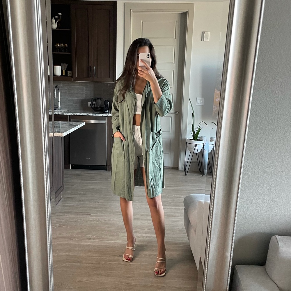 BP Sage Green Duster